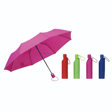 3 Folding Auto Open Umbrella with Logo/Fashion Folding Advertising Umbrella for Lady